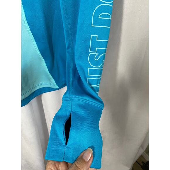 Nike Pro Running Dri-Fit Half Zip Just Do It Long Sleeve Athletic Jacket Large - Picture 6 of 9